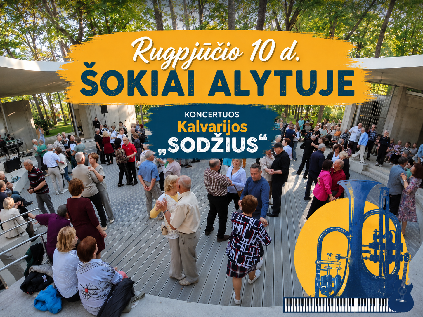 Senjorų naktišokiai Alytuje: pirmadienį šokiams gros Kalvarijos kapela „Sodžius“
