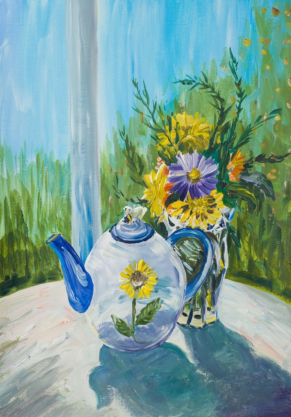 Sunflower pot | Art Lasovsky