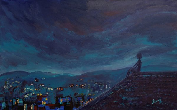 I am like a lonely sparrow on the housetop | Art Lasovsky