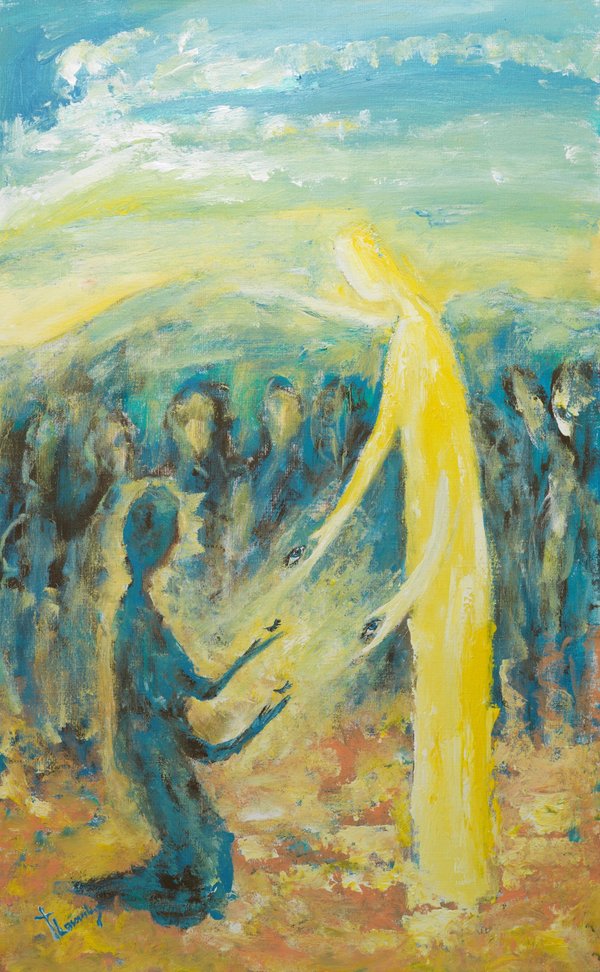 Jesus Heals a Blind Beggar | Art Lasovsky