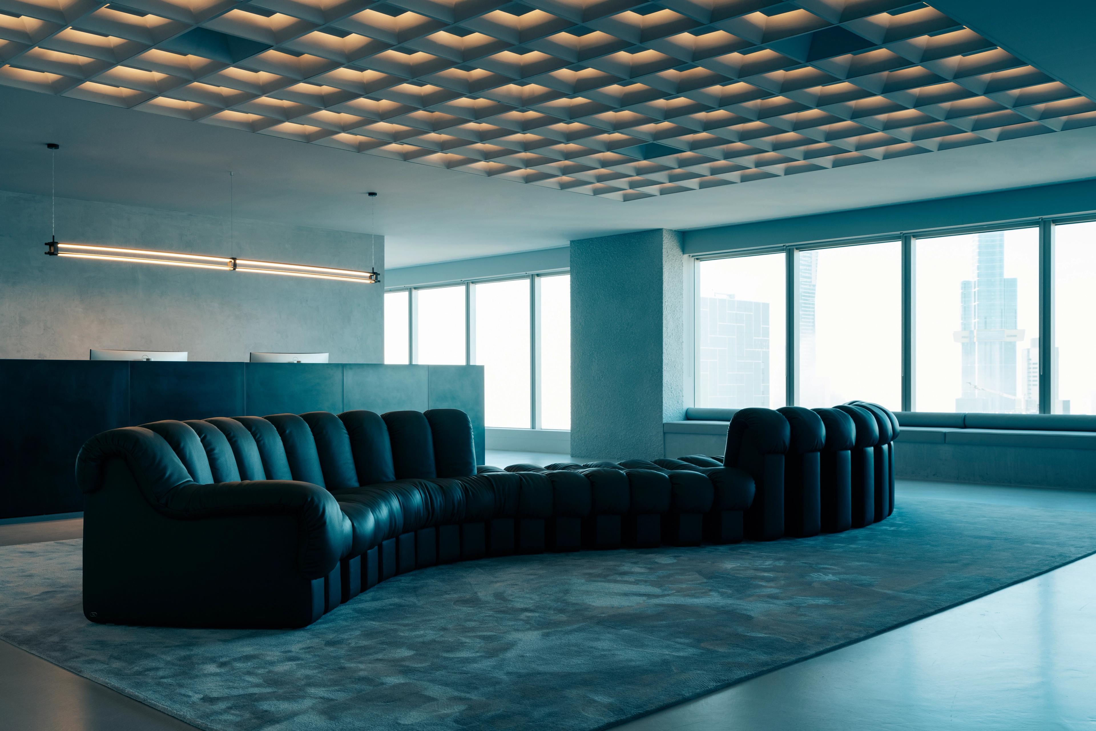 Corporate Clubhouse Melbourne by Studio Kennon interior reception area