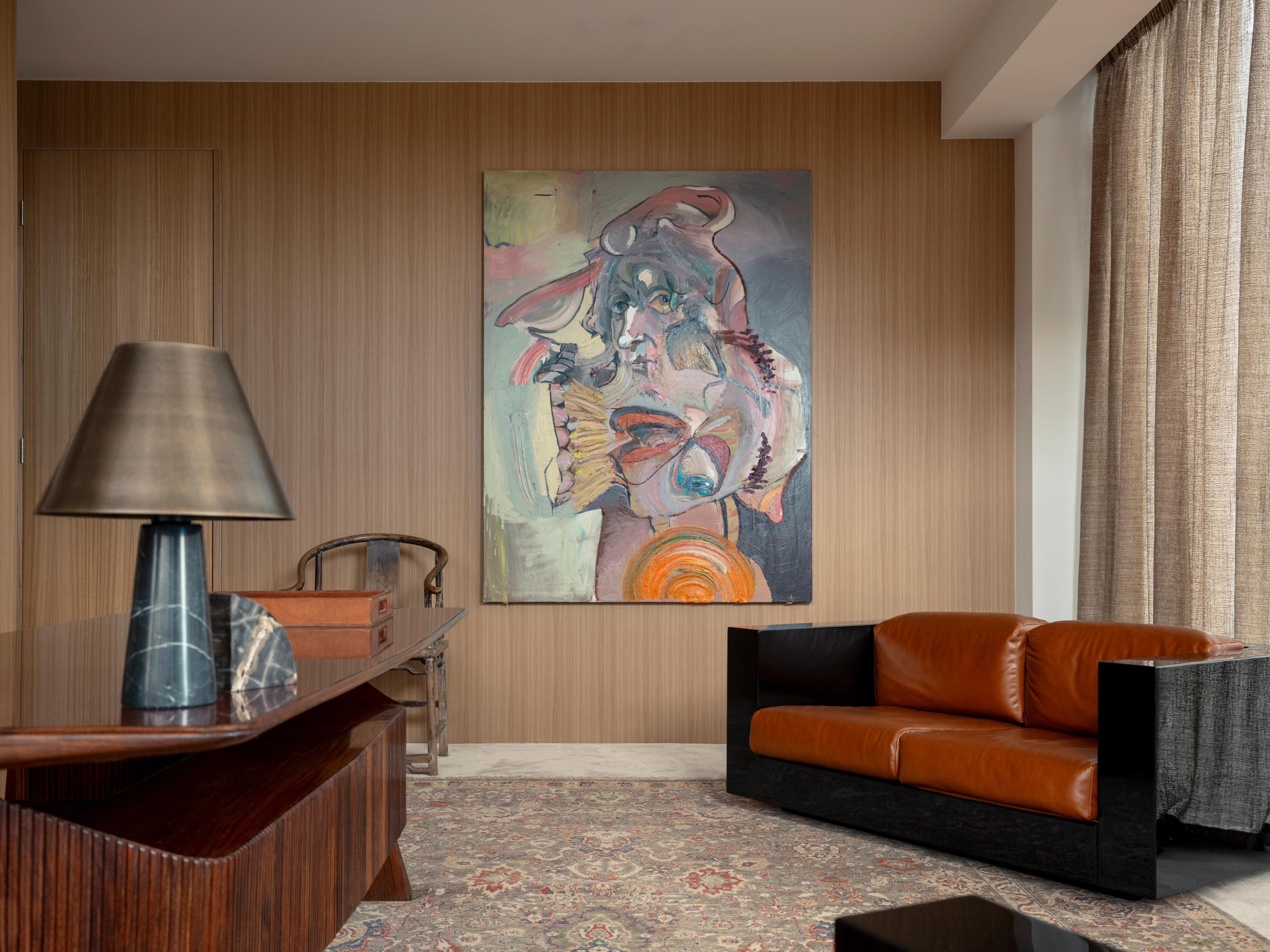 Photograph of the study in Melbourne Penthouse by Studio Kennon