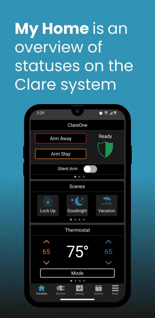 ClareHome App Screenshot 1