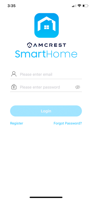 Amcrest Smart Home app screenshot 1