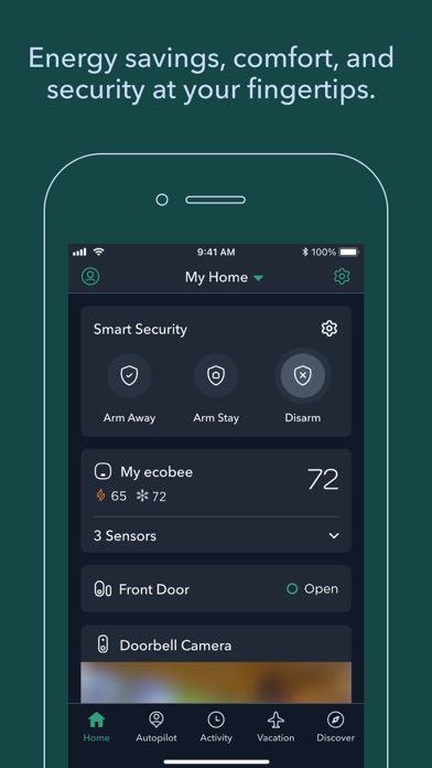 ecobee app screenshot 1