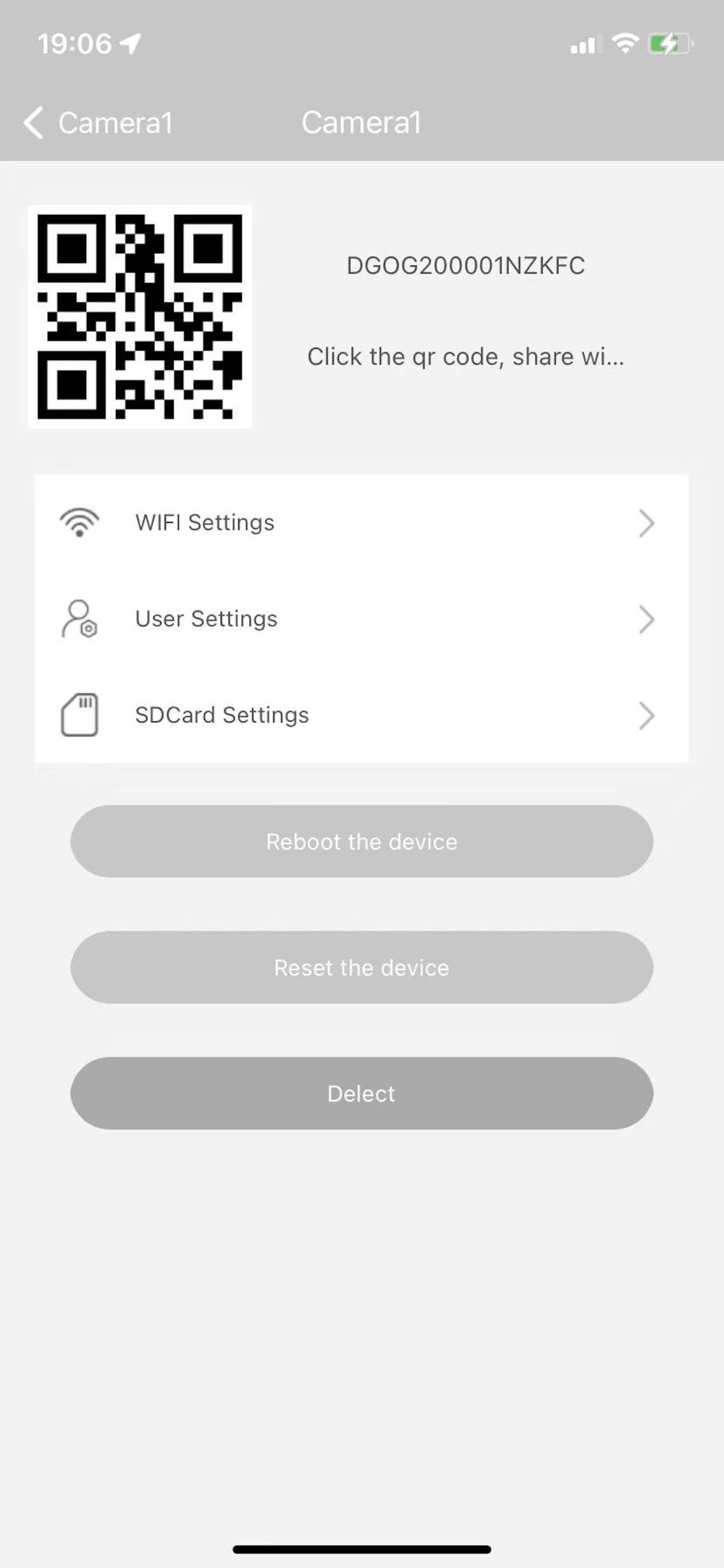 X-IOT CAM app screenshot 2