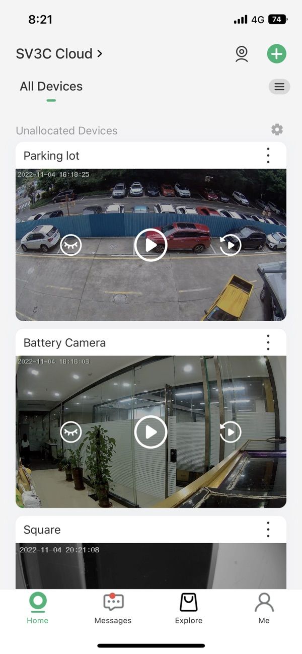 SV3C Cloud App Screenshot 2