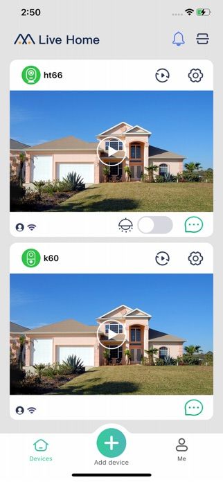 LiveHome app screenshot 1