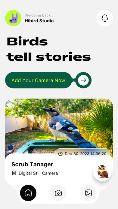 Hibird Cam app screenshot 1