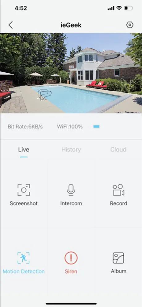 ieGeek Cam App Screenshot 1