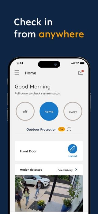 SimpliSafe Home Security app screenshot 1