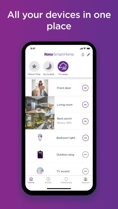 Roku Smart Home app screenshot 1