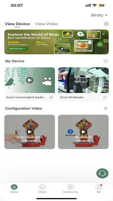 Birdty app screenshot 2