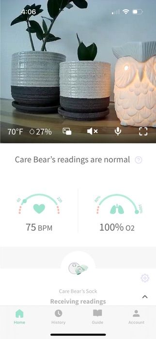 Owlet Care app screenshot 1