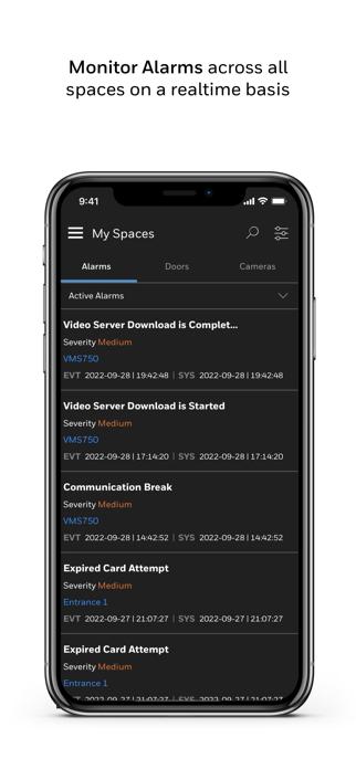 Honeywell Secure app screenshot 1