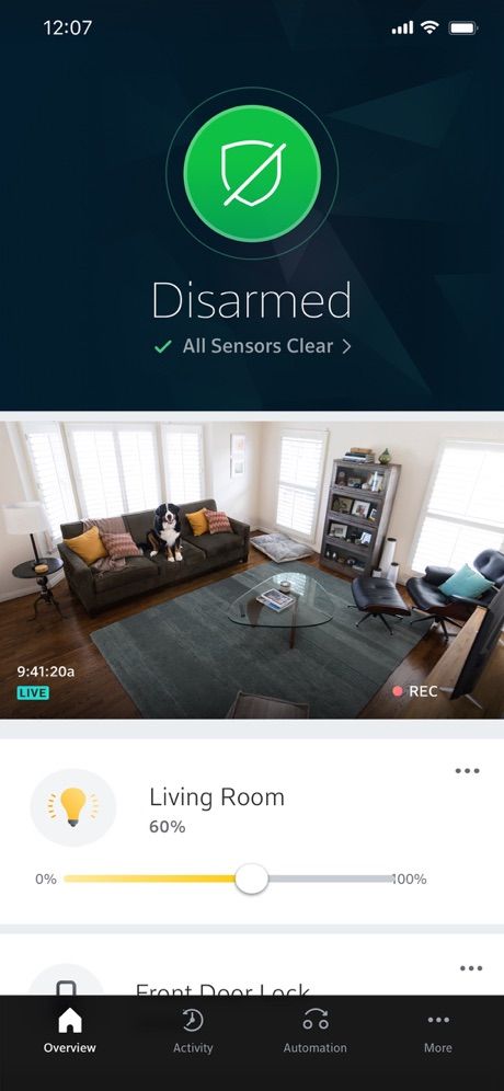 Xfinity Home app screenshot 1