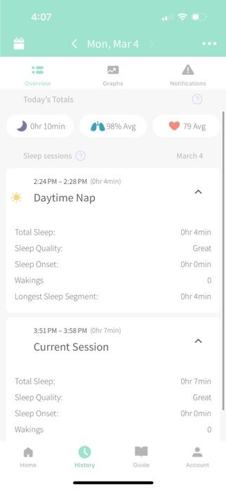 Owlet Care app screenshot 3