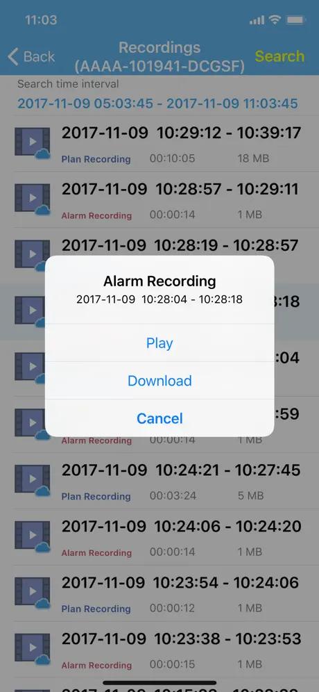 CamHi app screenshot 2