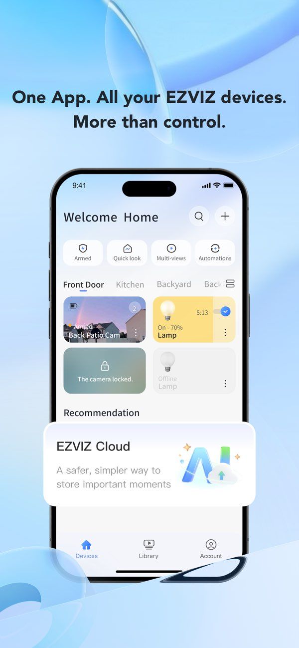 EZVIZ app screenshot 2