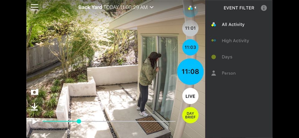 Logi Circle security camera app screenshot 2