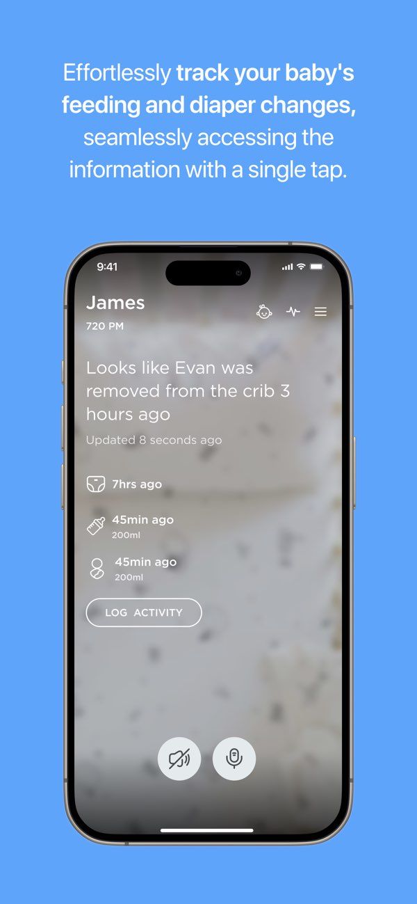 InstaBaby Smart Baby Monitor — App Screenshot 2