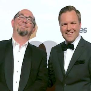 Chris Rahill and Andy Ross at the Effie awards