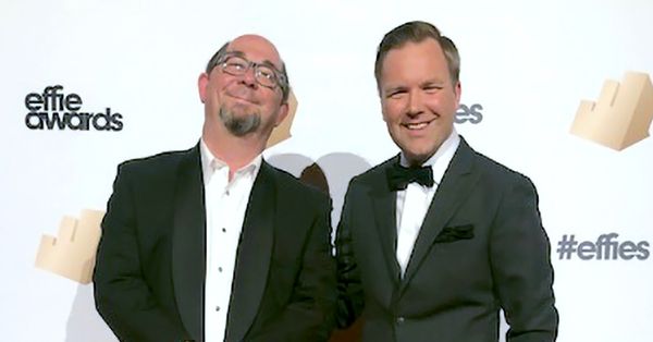 Chris Rahill and Andy Ross at the Effie awards