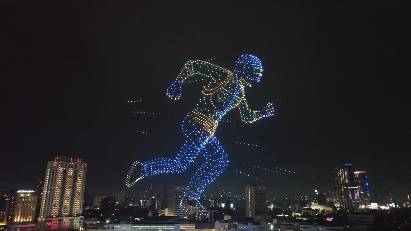 PUBG Mobile 8th Anniversary MURI Record Show 1500 Drones - frame 2