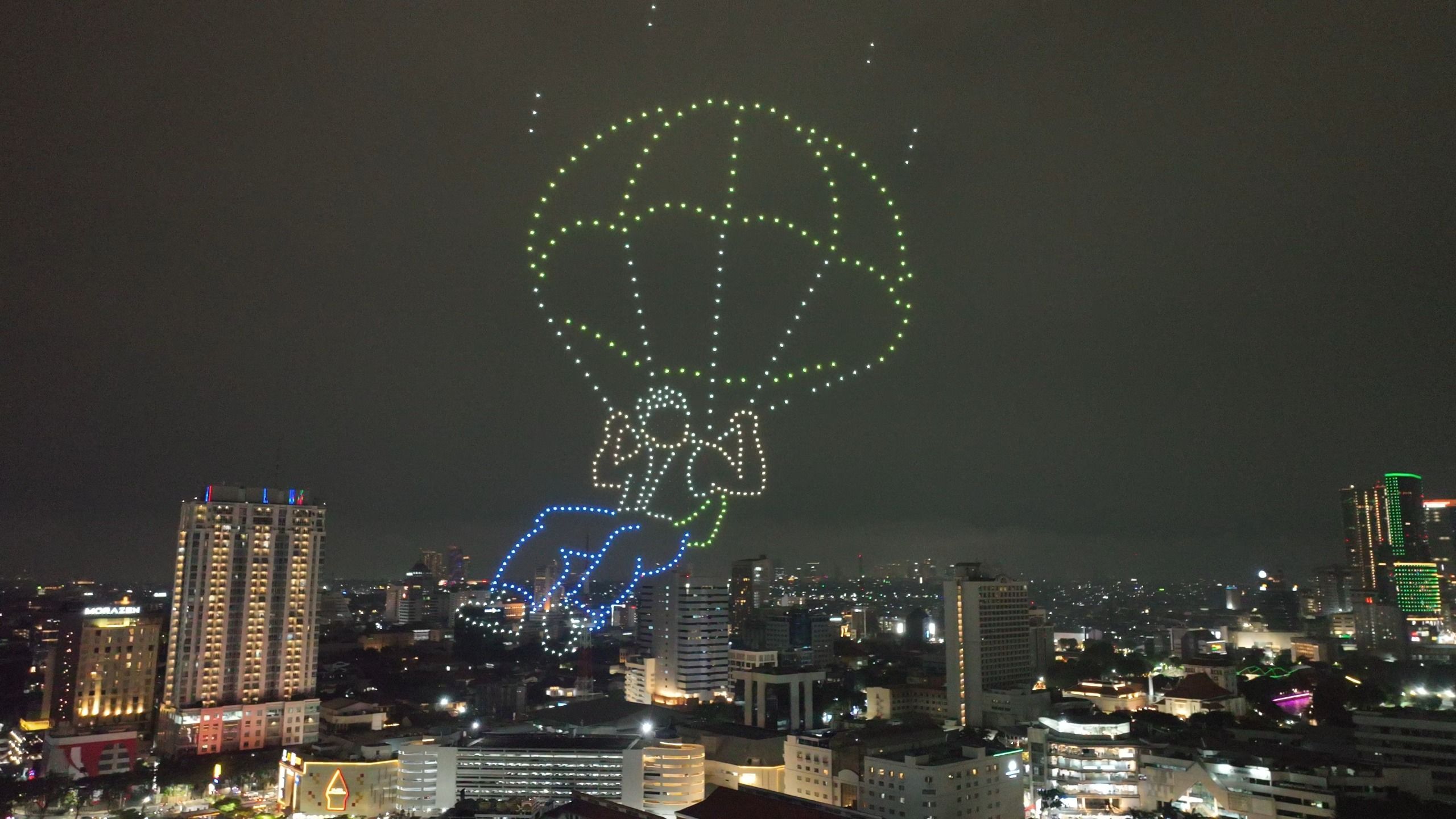 PUBG Mobile 8th Anniversary Opening Show 500 Drones - frame 6