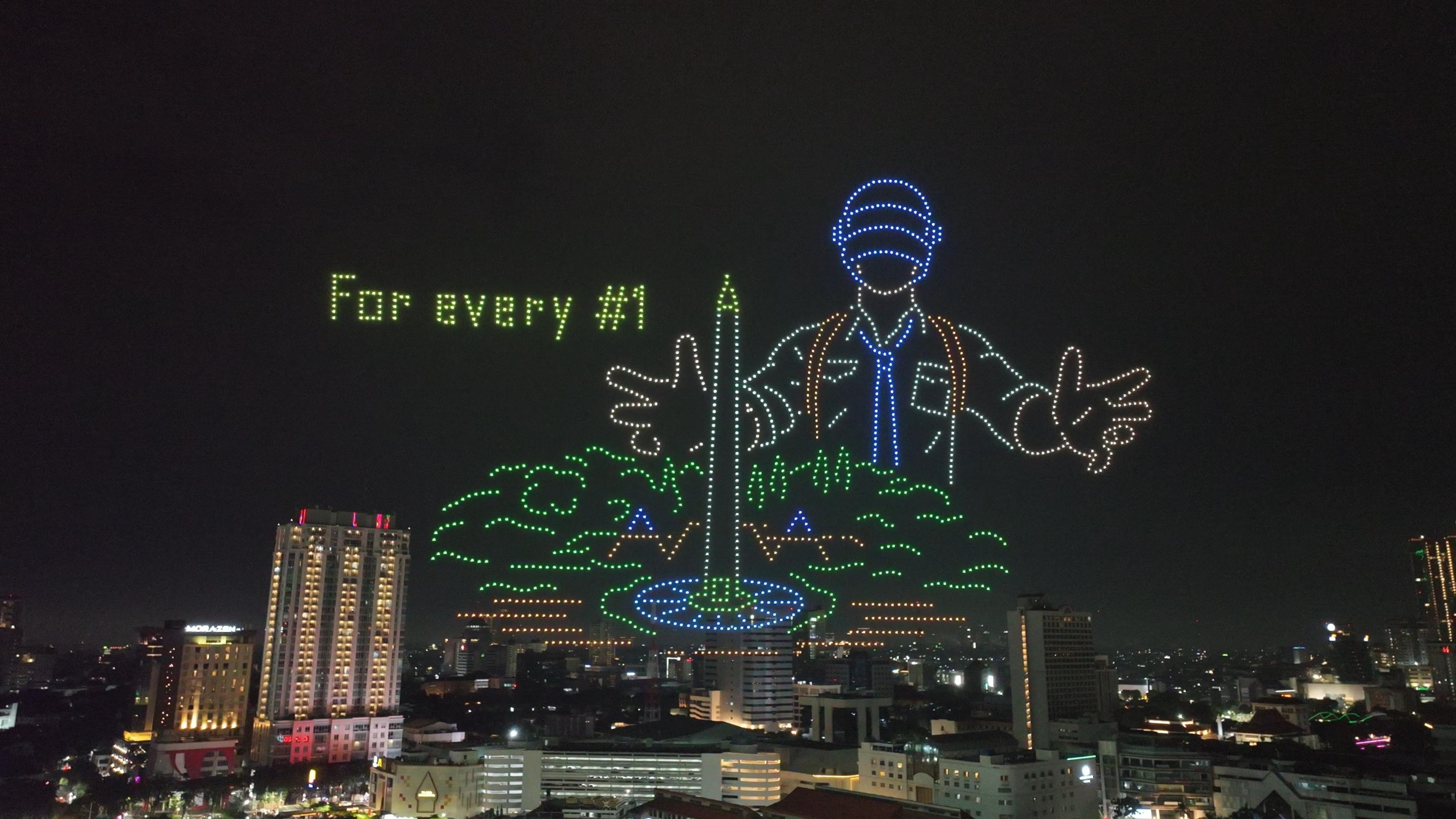 PUBG Mobile 8th Anniversary MURI Record Show 1500 Drones - frame 6