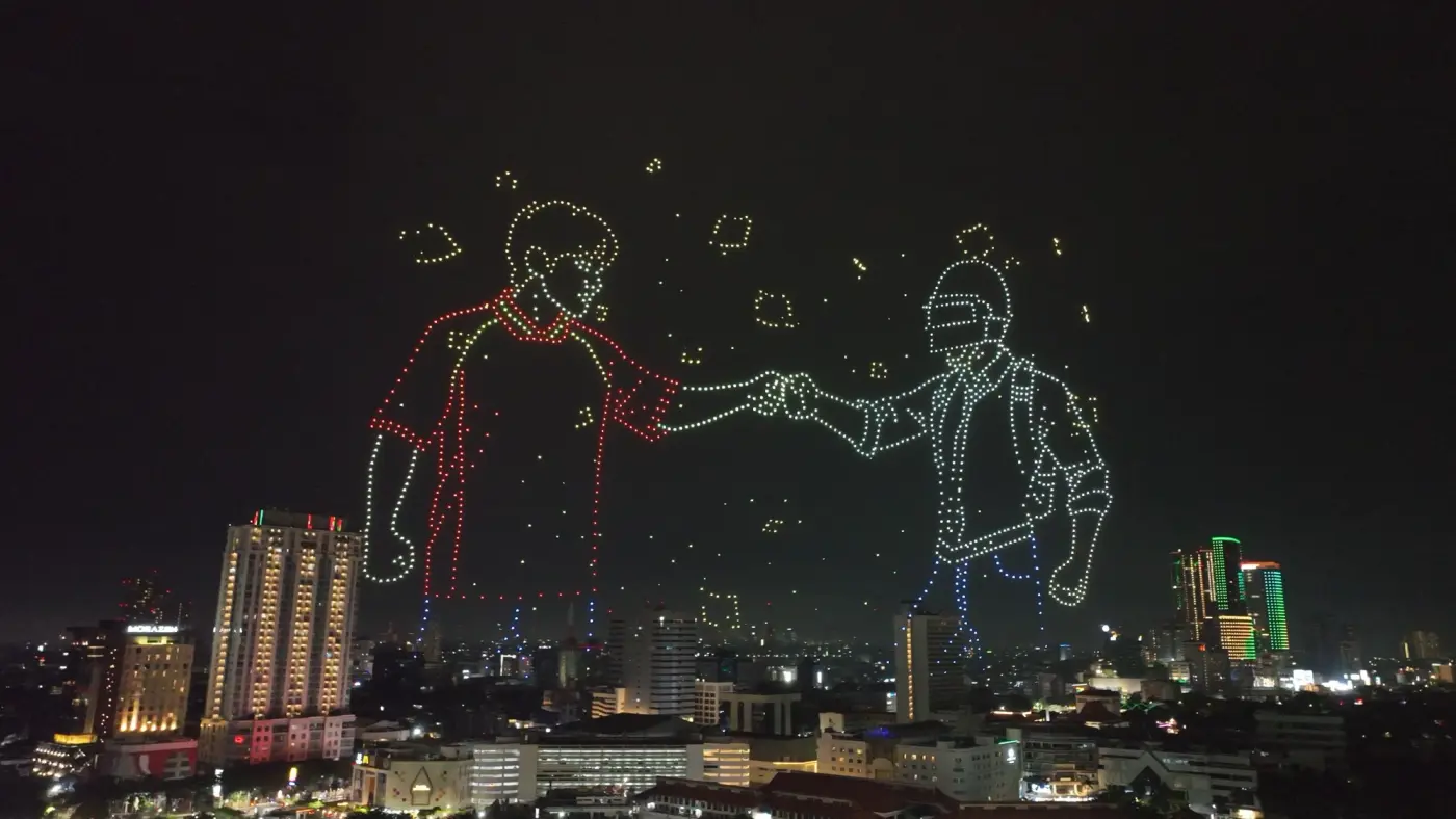 PUBG Mobile 8th Anniversary MURI Record Show 1500 Drones - frame 5