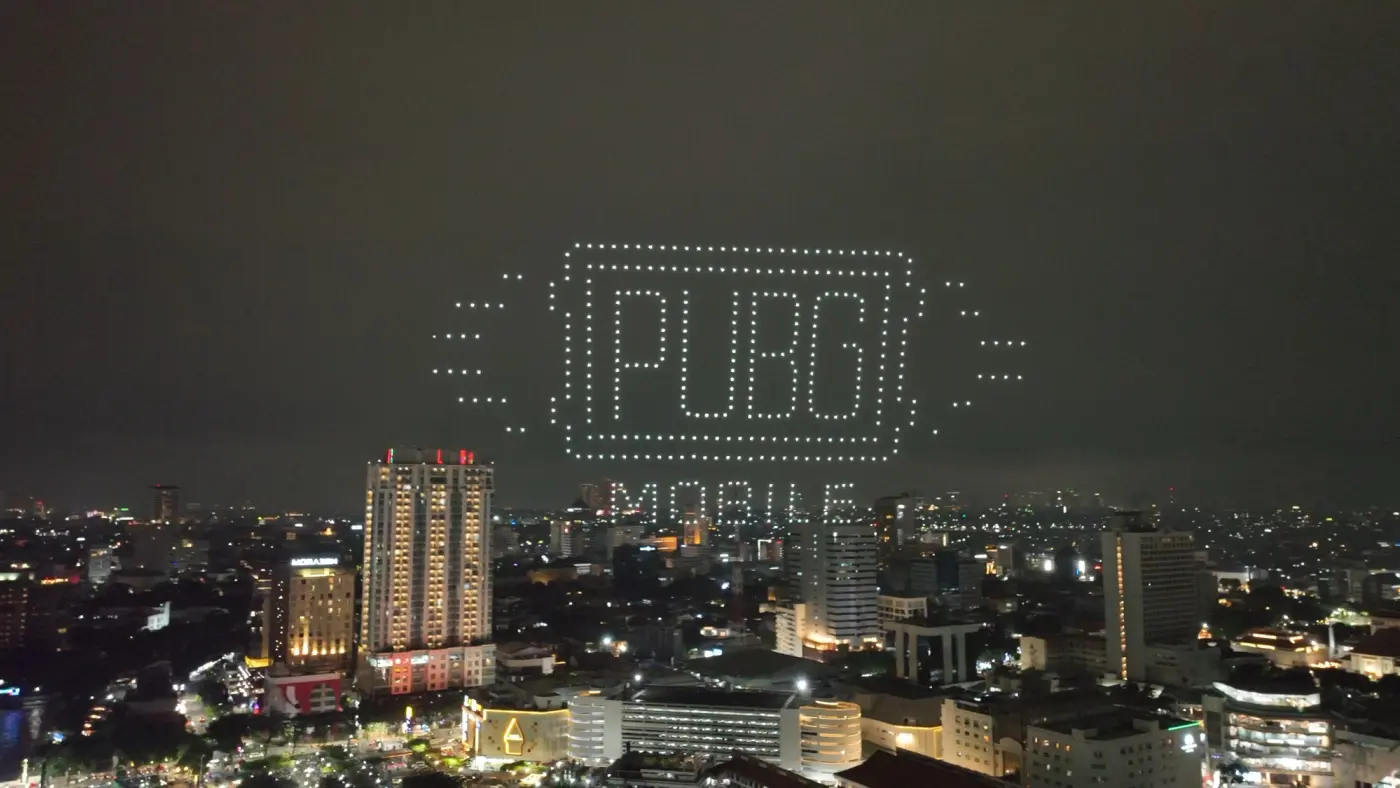PUBG Mobile 8th Anniversary Opening Show 500 Drones - frame 2