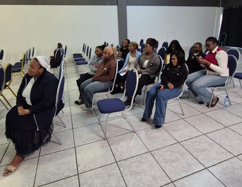 Women listen during Gate of Life Church’s Women’s Day “Ladies Hangout” in Randburg, where participants discussed modern pressures facing women, relationships, family, faith and personal growth.
