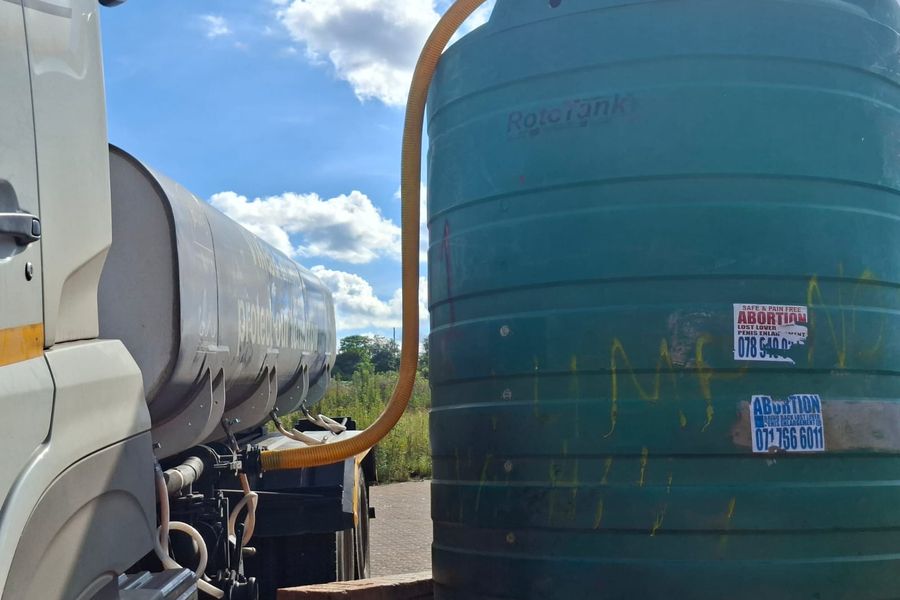 Marikana Community Urged to Stop Dumping Waste Near Water Tank