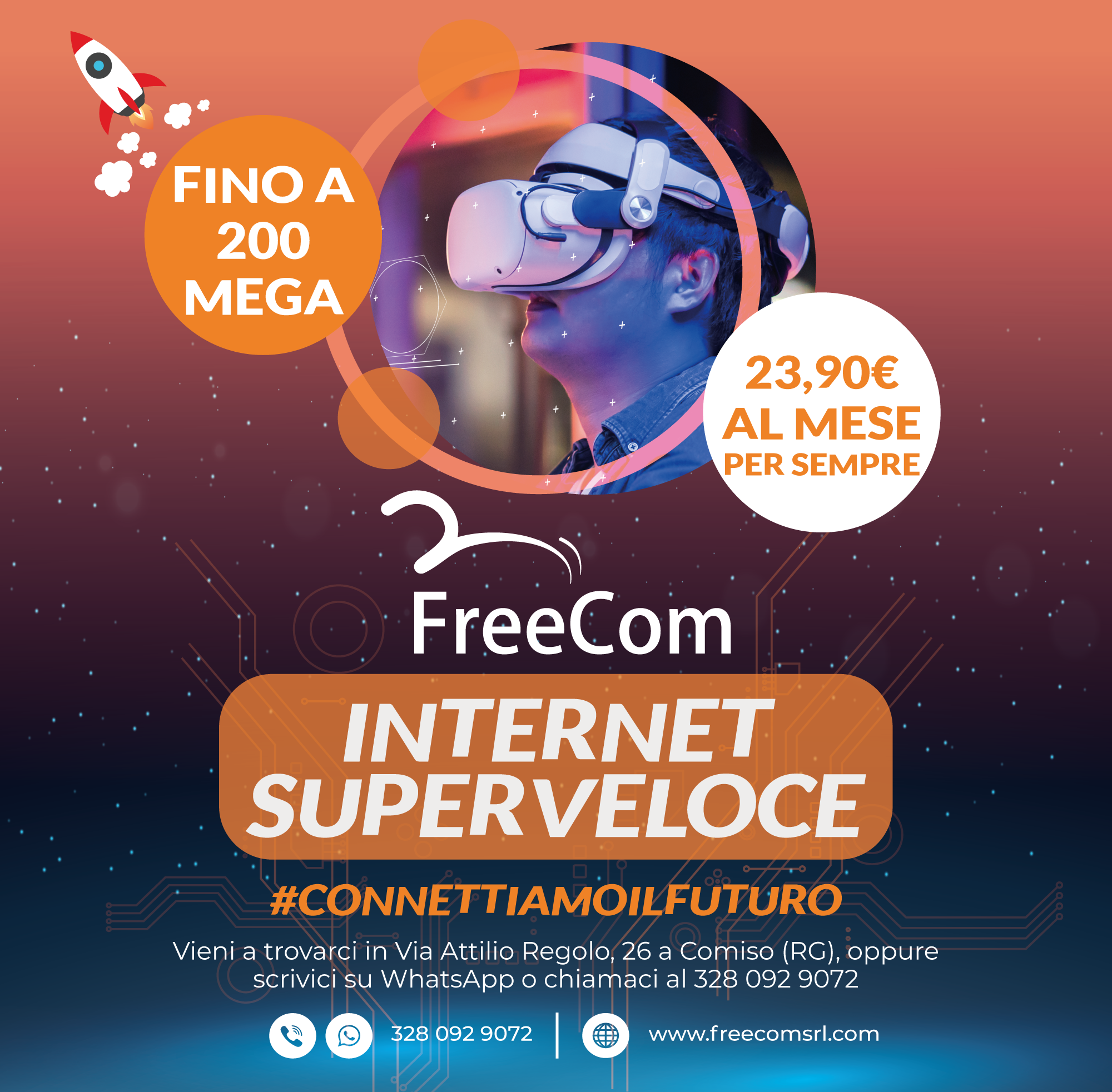 È arrivato Internet Superveloce di FreeCom! 