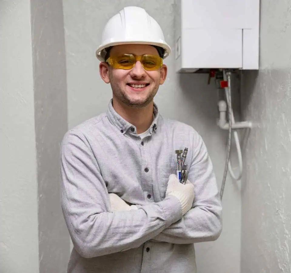 A boiler technician from Premier Gas