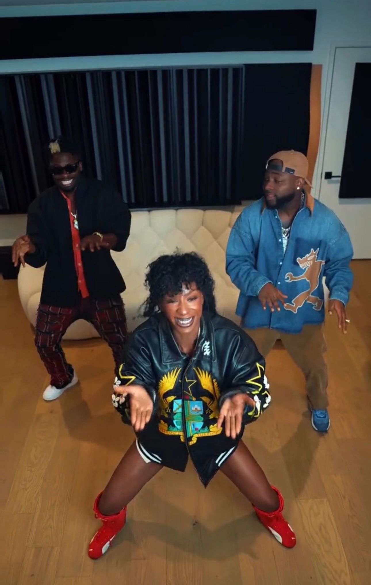 Davido, Cecebandit and Ecool dance to Galorizzy