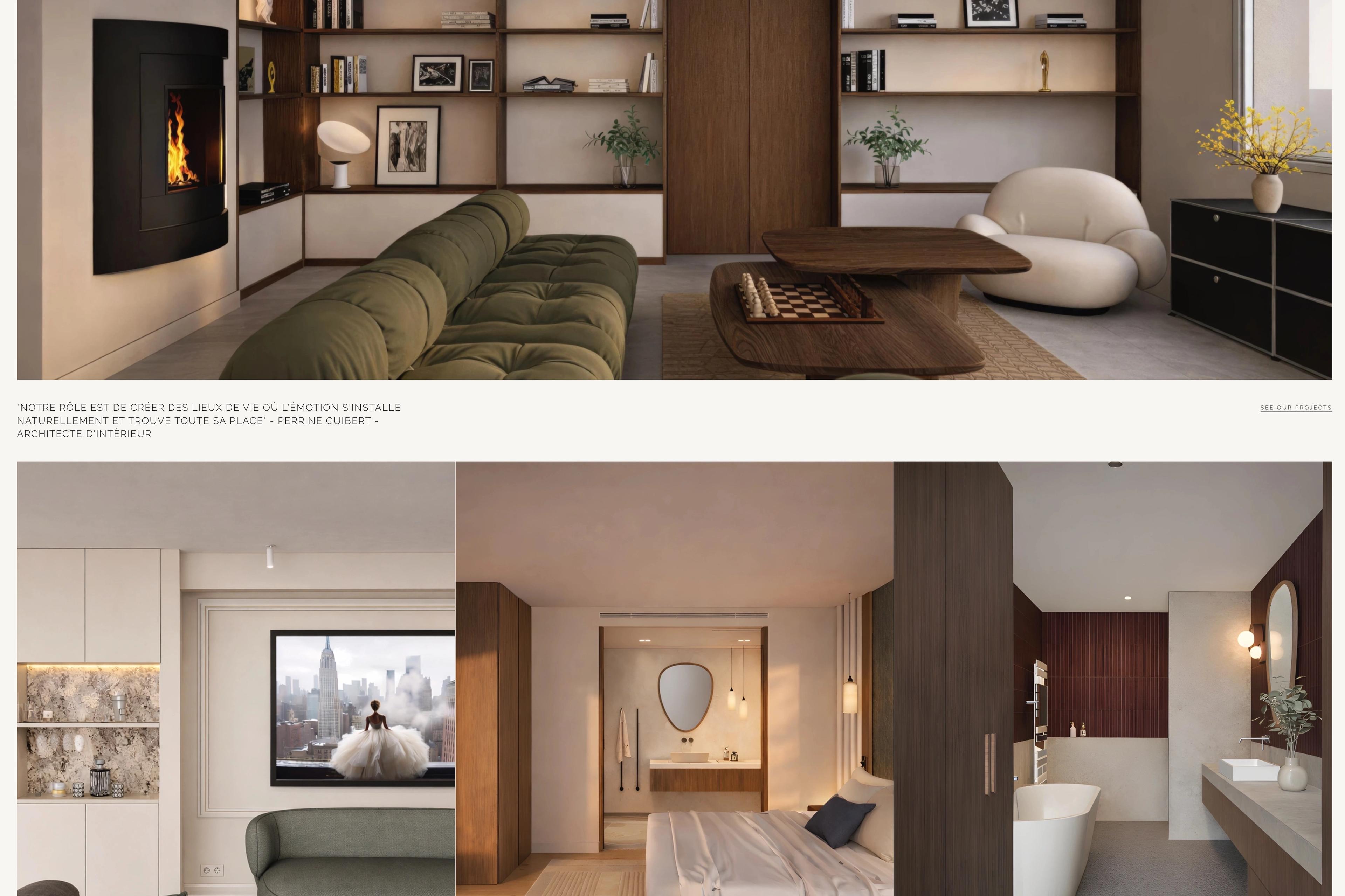 PG Archi Design — Site portfolio pour architecte d'intérieur - Image 1
