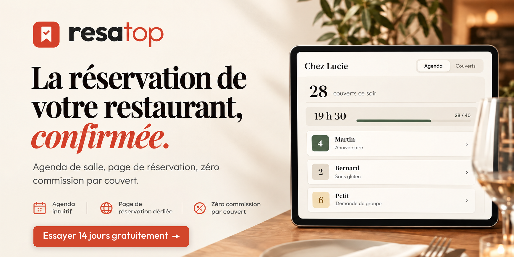 Resatop : un agenda de réservation fiable en plein service, et moins de no-shows