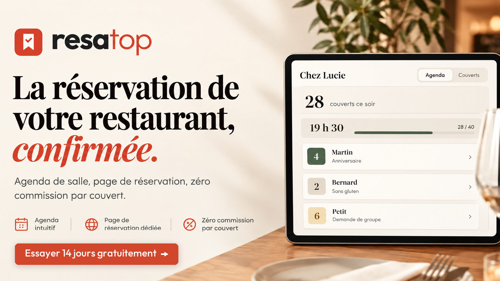 Resatop : un agenda de réservation fiable en plein service, et moins de no-shows