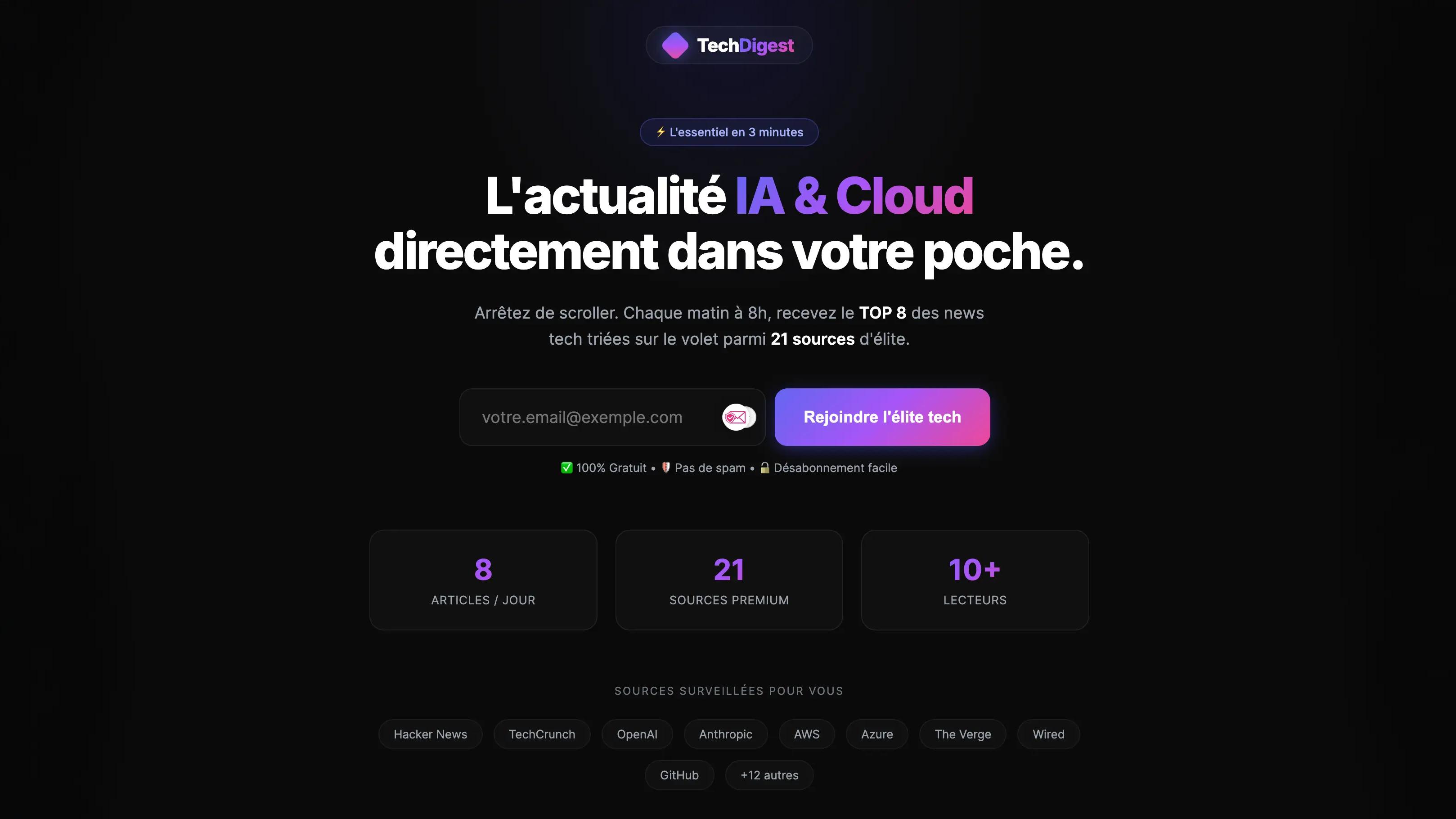 Tech Digest — Newsletter IA & Cloud