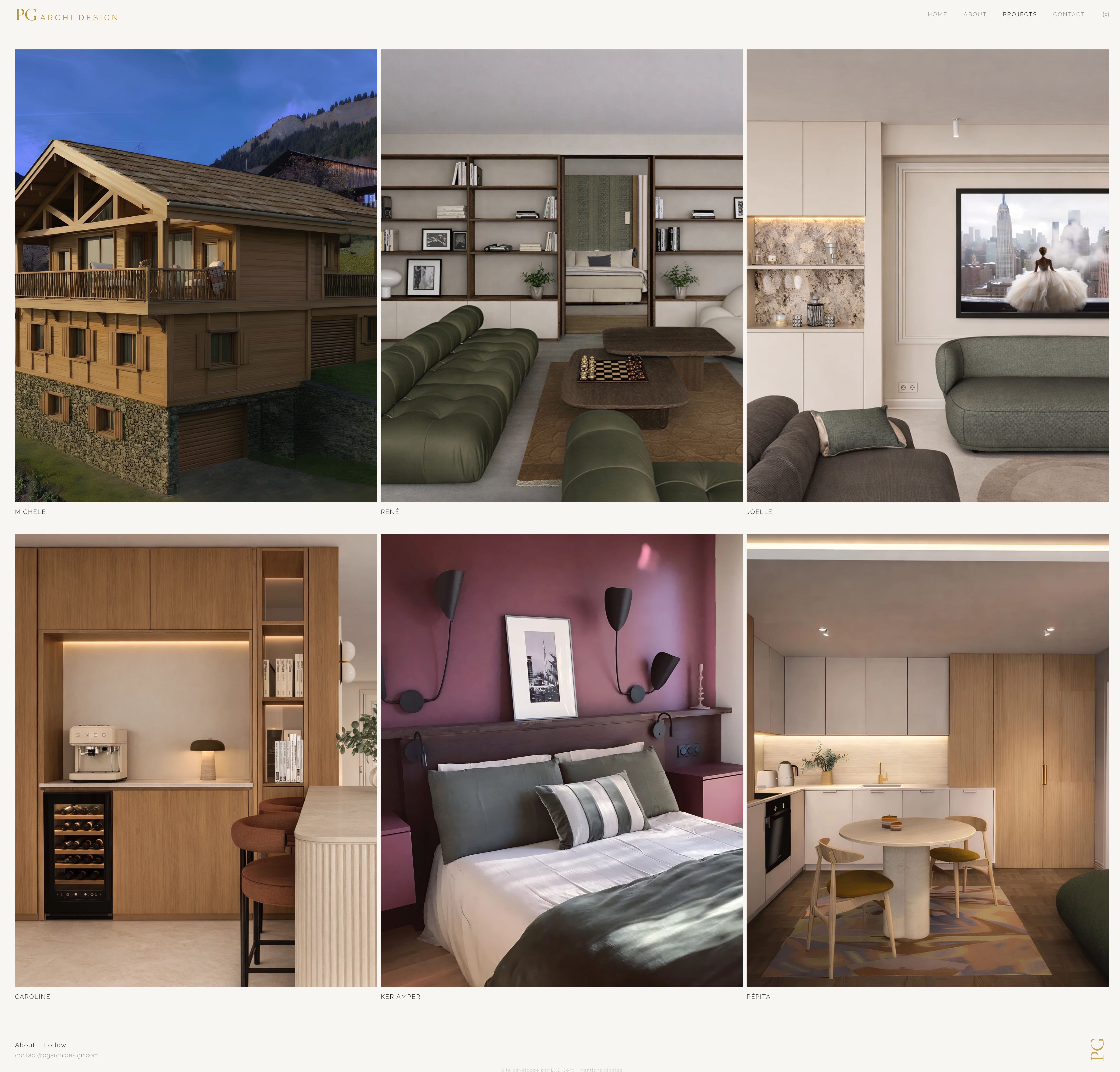 PG Archi Design — Site portfolio pour architecte d'intérieur - Image 2