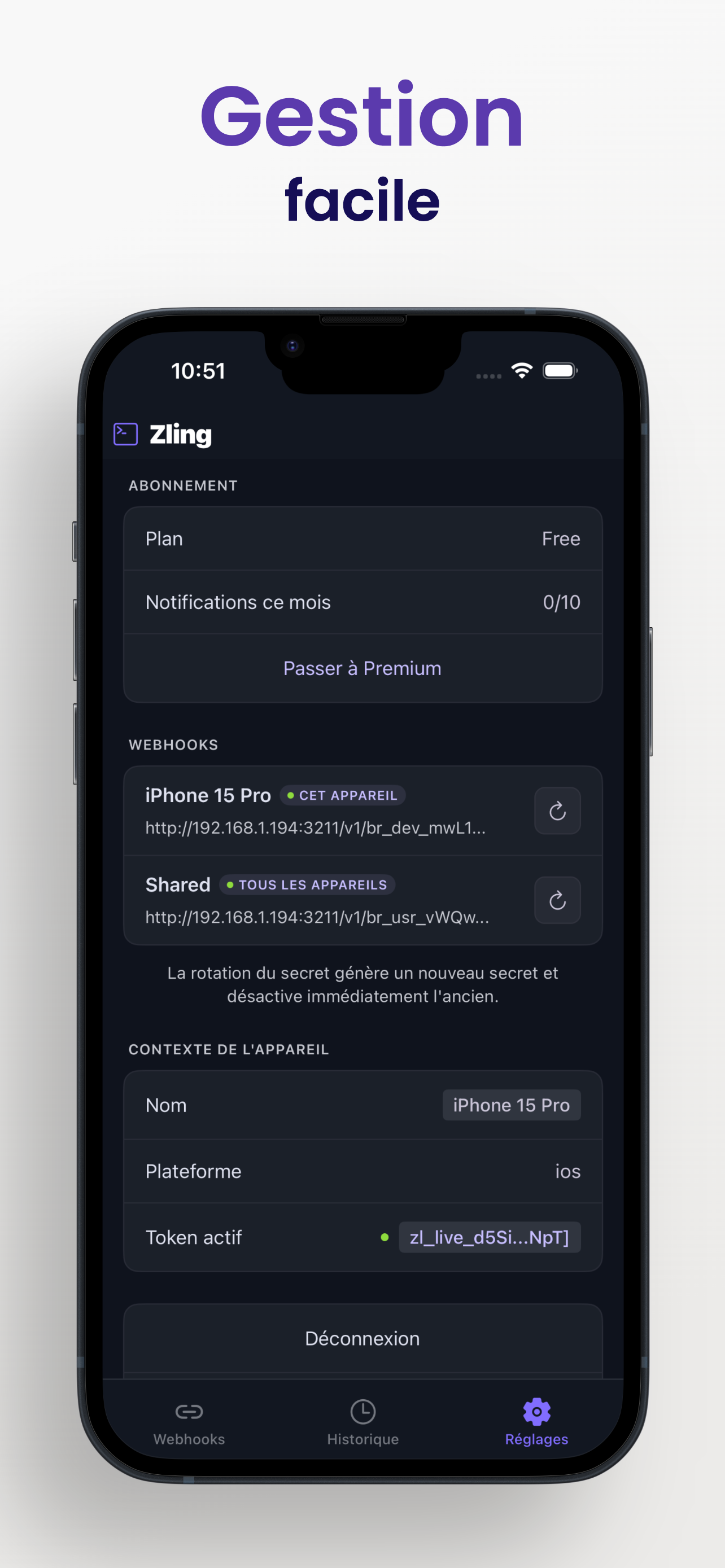 Zling — Notifications Push par Webhook - Image 1