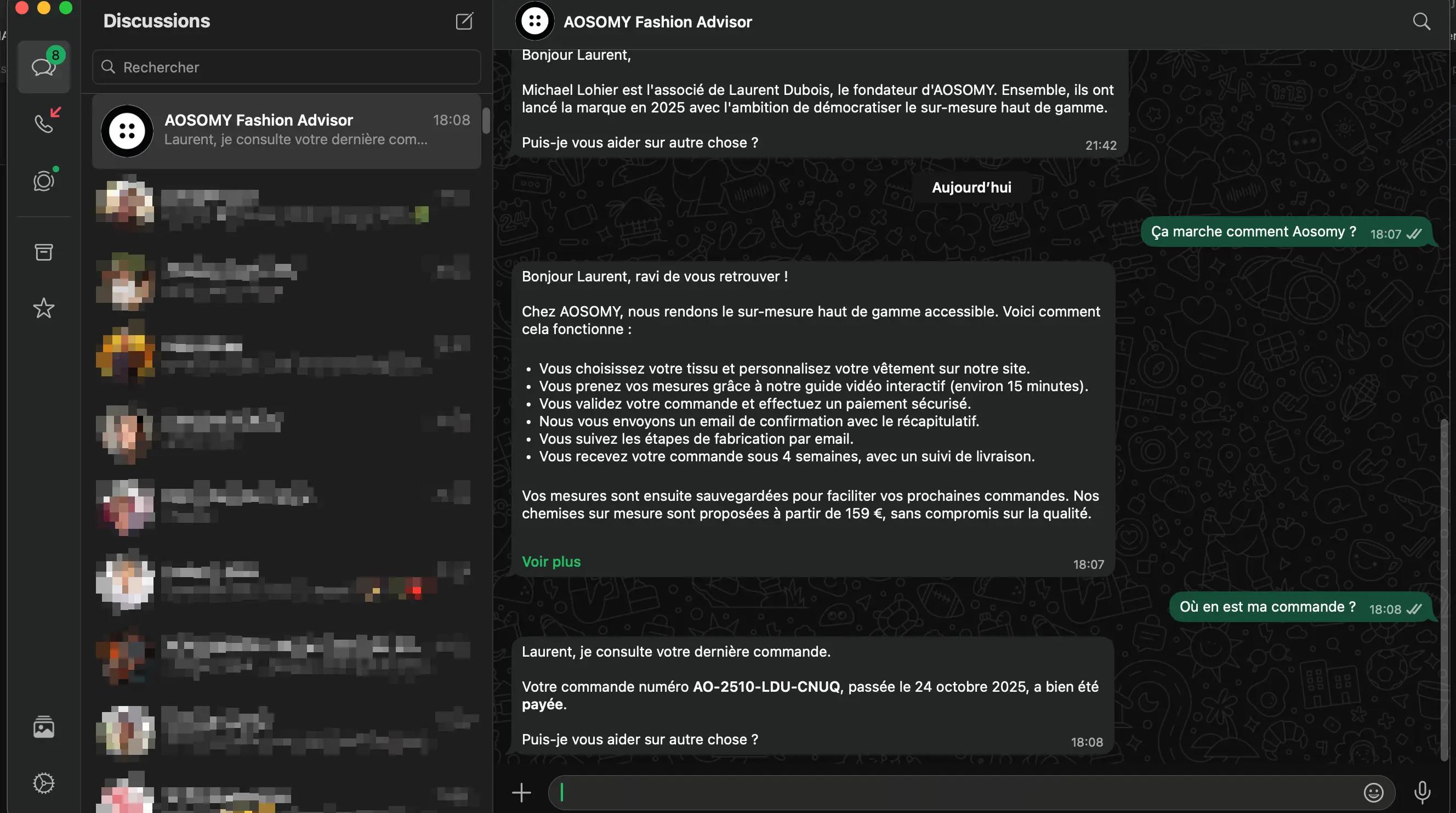 WhatsApp Fashion Advisor : Quand l'IA révolutionne la relation client dans la mode