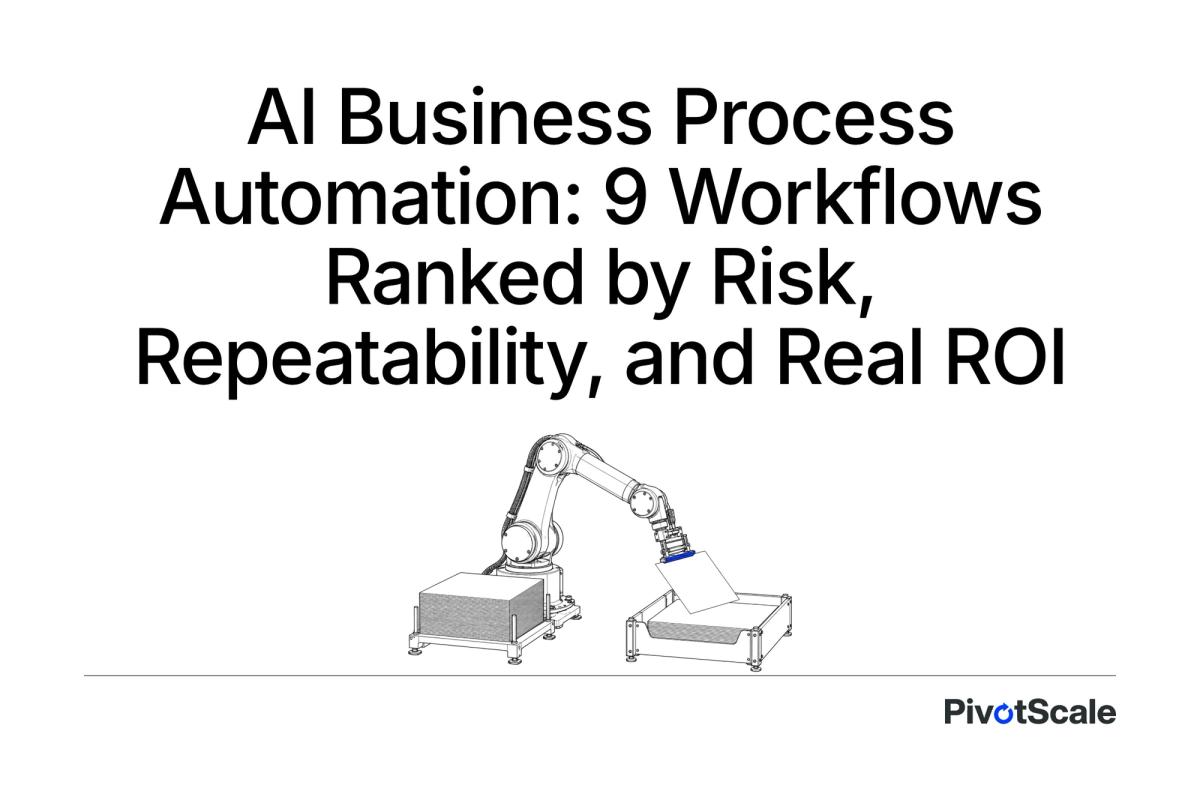 AI Business Process Automation: 9 Workflows Ranked by Risk, Repeatability, and Real ROI
