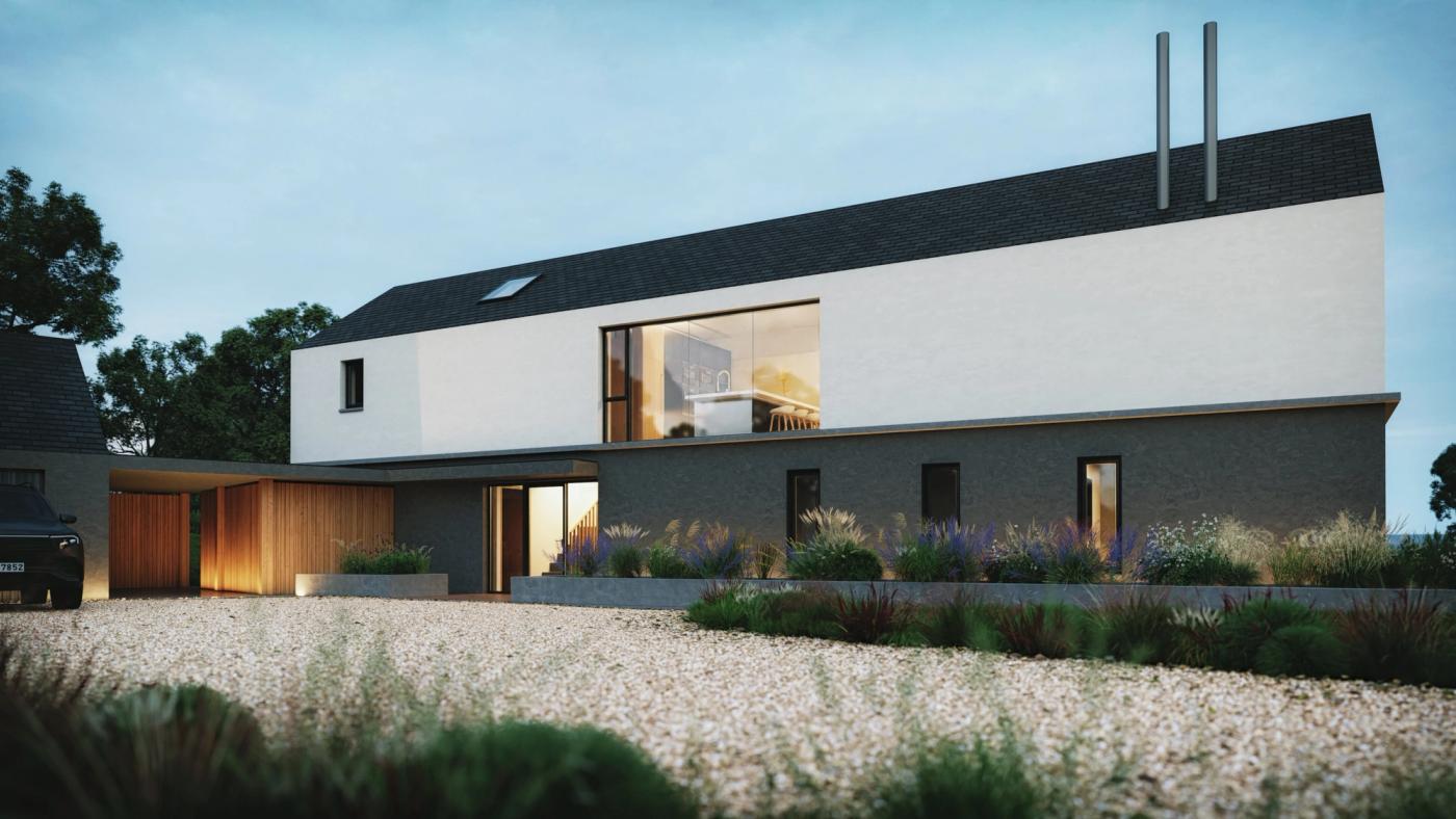 Sconce House - New Build Contemporary Bespoke Rural Home at North Coast – Coleraine, County Derry, Northern Ireland, view 1