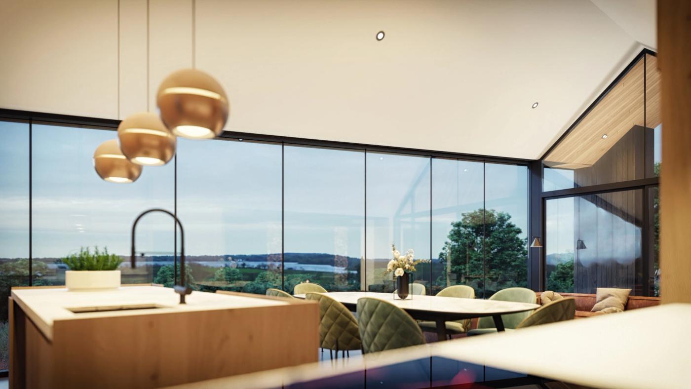 Lough Eidin House, Roscommon – Bespoke Contemporary Sustainable Home Design – County Roscommon, Ireland, view 7