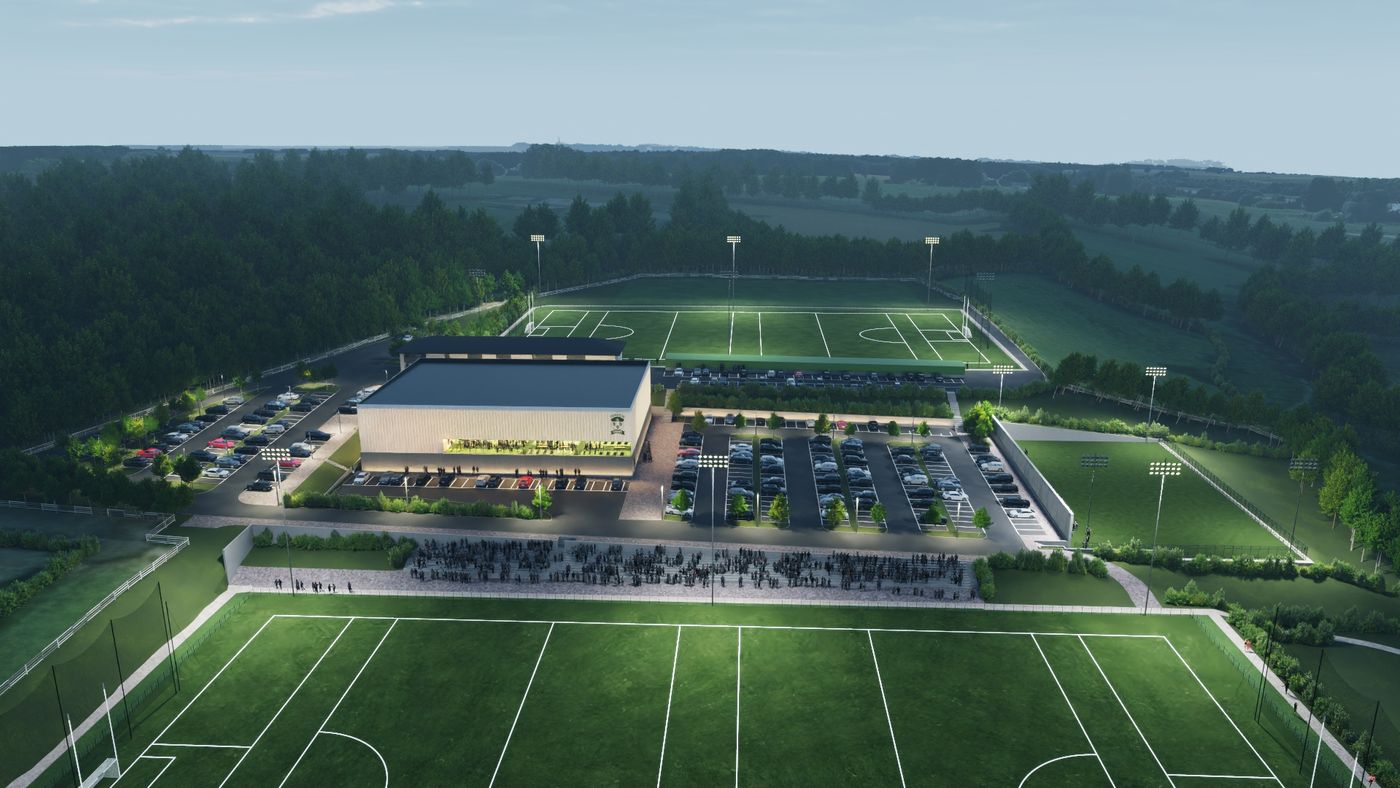 Proposed Masterplan Layout for Con Magees Glenravel GAC – Ballymena, County Antrim, view 2