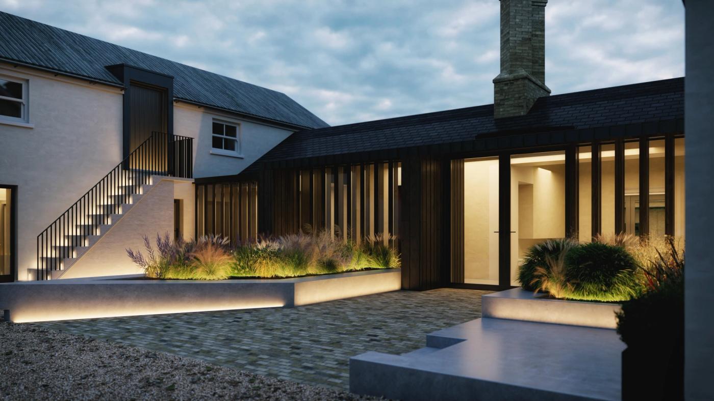 Laurel Hill House – Conservation Restoration and Extension to Listed Dwelling in County Derry – Park, Northern Ireland, view 3