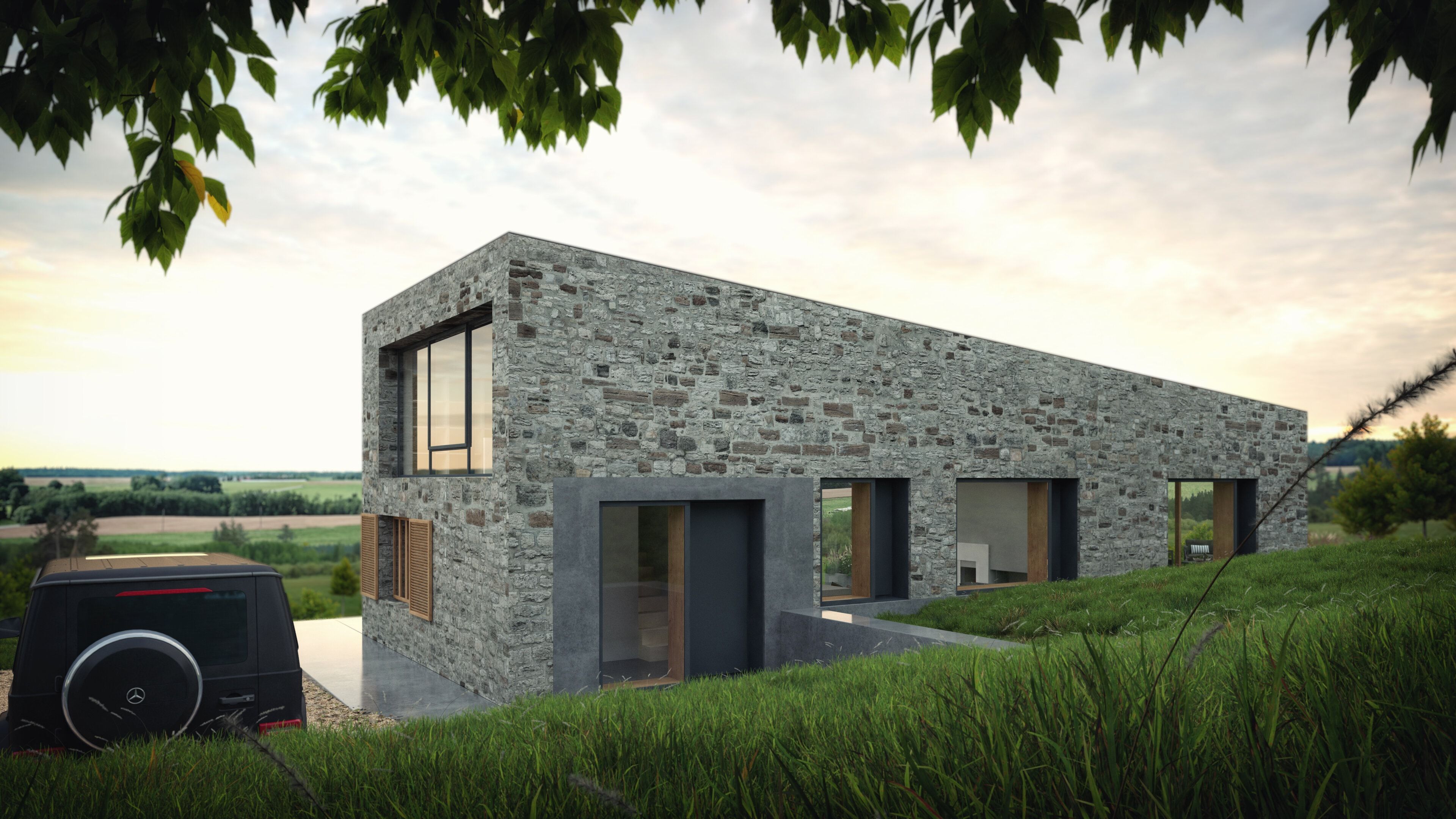 Drumourne House - New Contemporary Bungalow Overlooking Carnlough Bay – Residential architecture, Carnlough, County Antrim, Northern Ireland